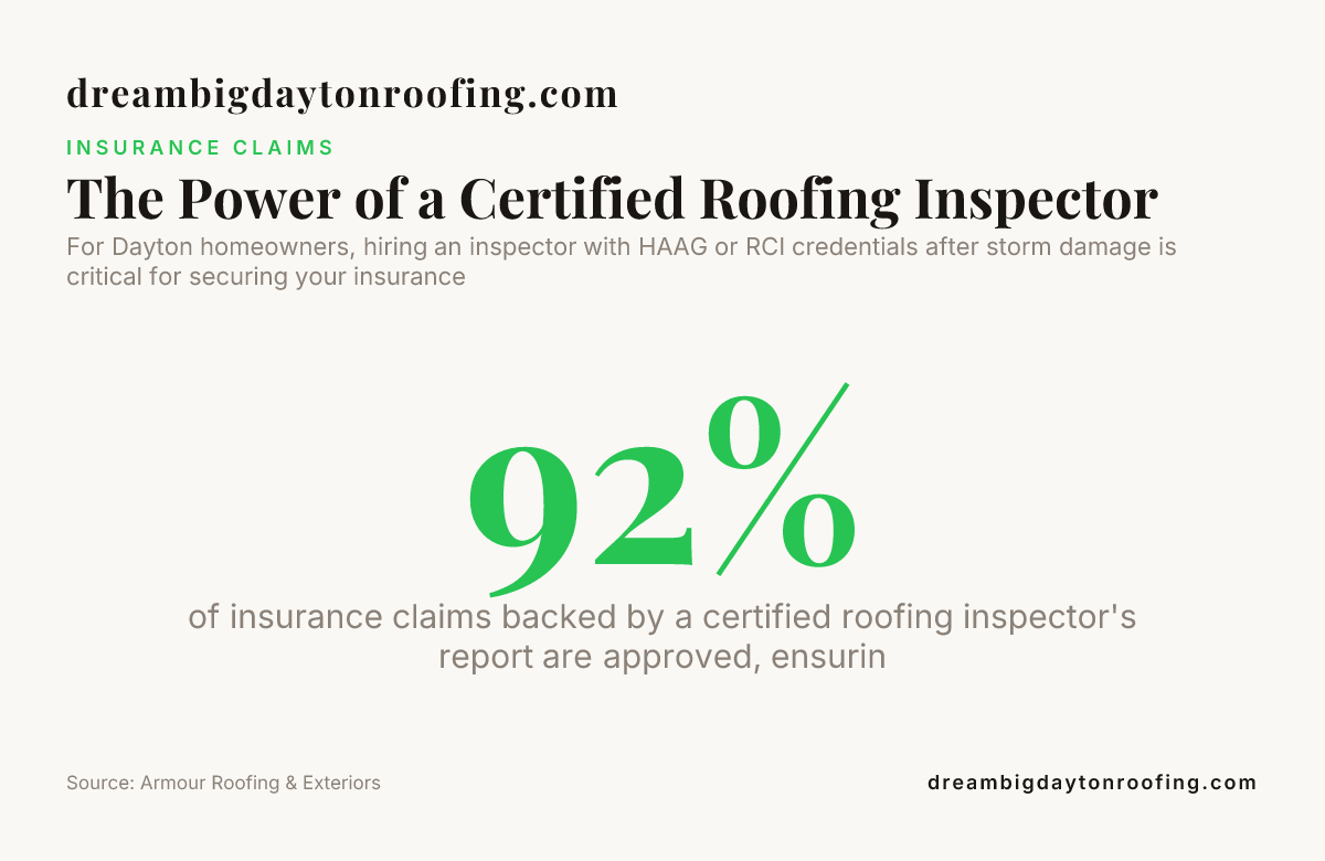 The Power of a Certified Roofing Inspector — data from Armour Roofing & Exteriors