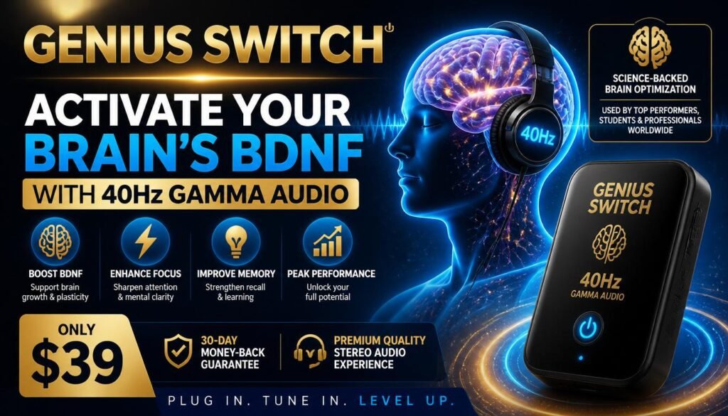 Activate Your Brain's BDNF with 40Hz Gamma Audio