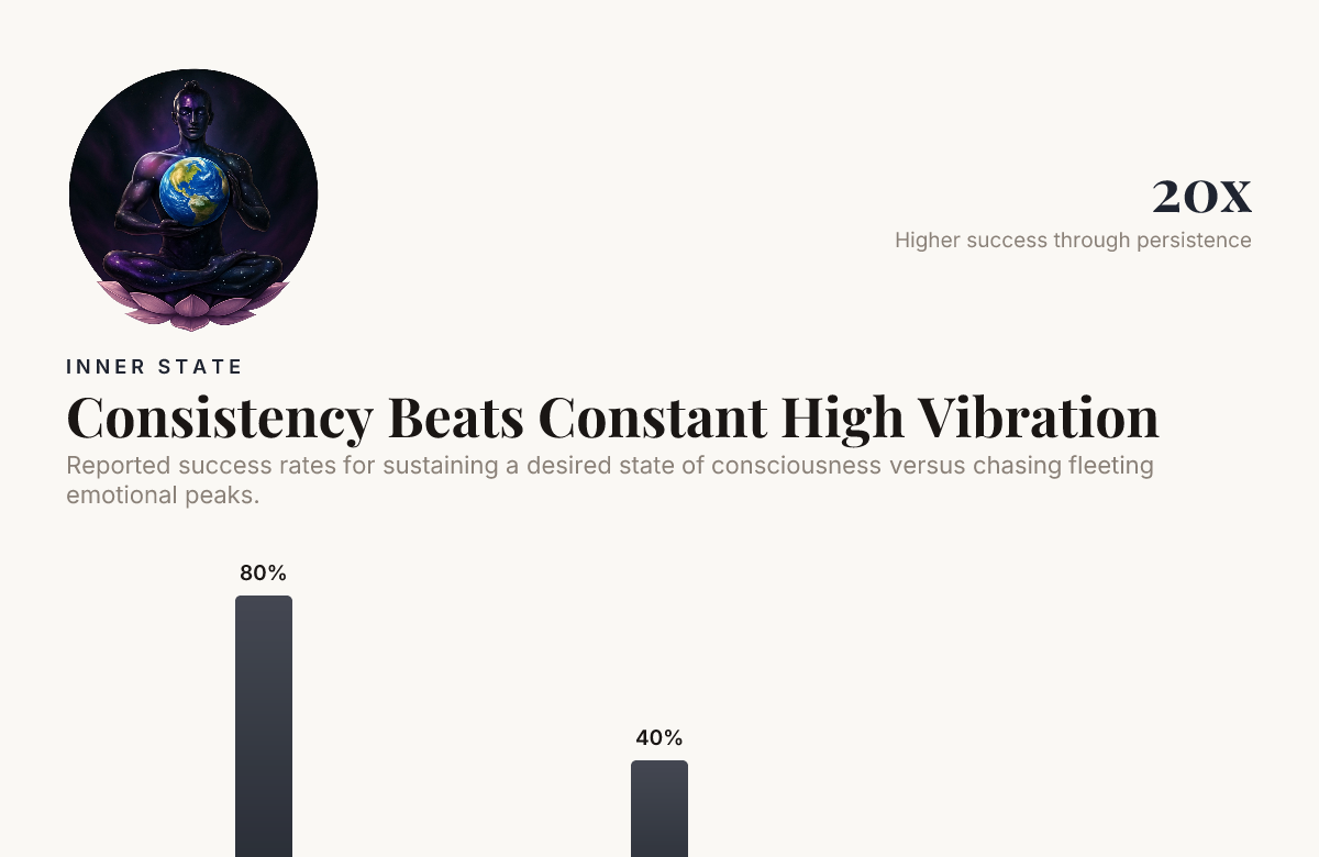 Consistency Beats Constant High Vibration — data from Speakwise, Global Wellness Summit, Cannelevate