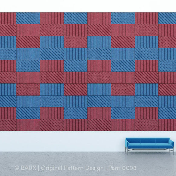 BAUX Stripes acoustic panel wall installation