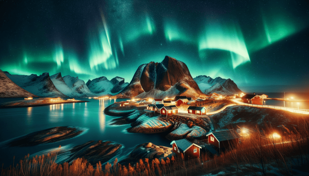 Lofoten Islands aurora lights Norway