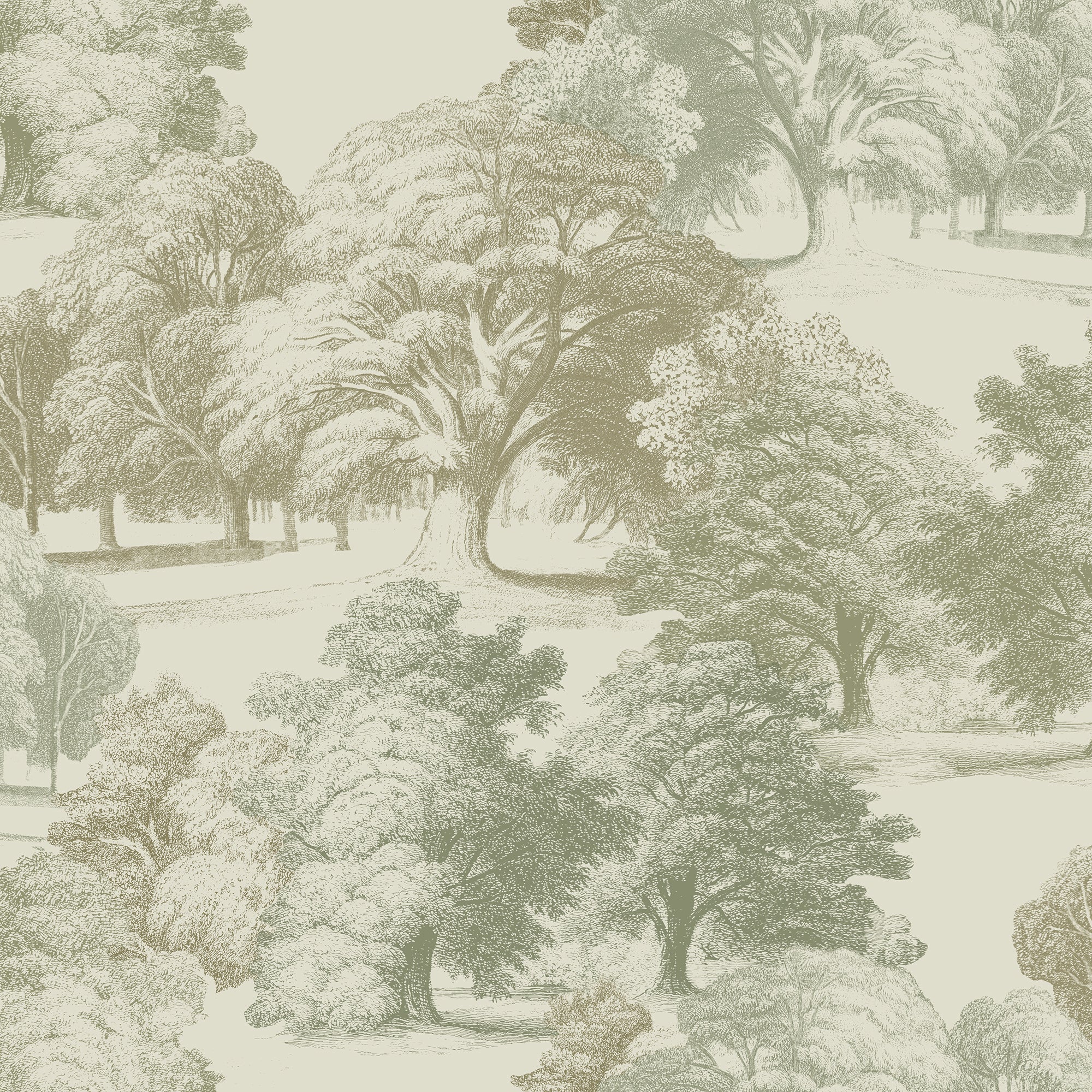 Paul Moneypenny Wallpaper Collection Belvoir Forest Green