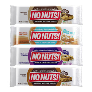 No Nuts! nut-free snack bars variety pack, allergy-friendly, school-safe, 4 flavors