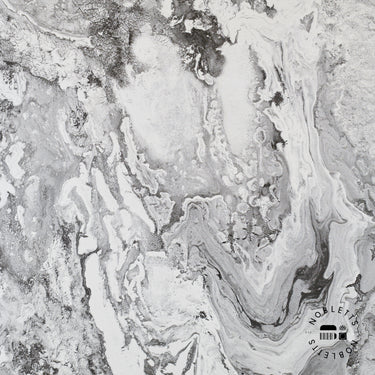 Vasari Serafina Marble Black and White Wallpaper