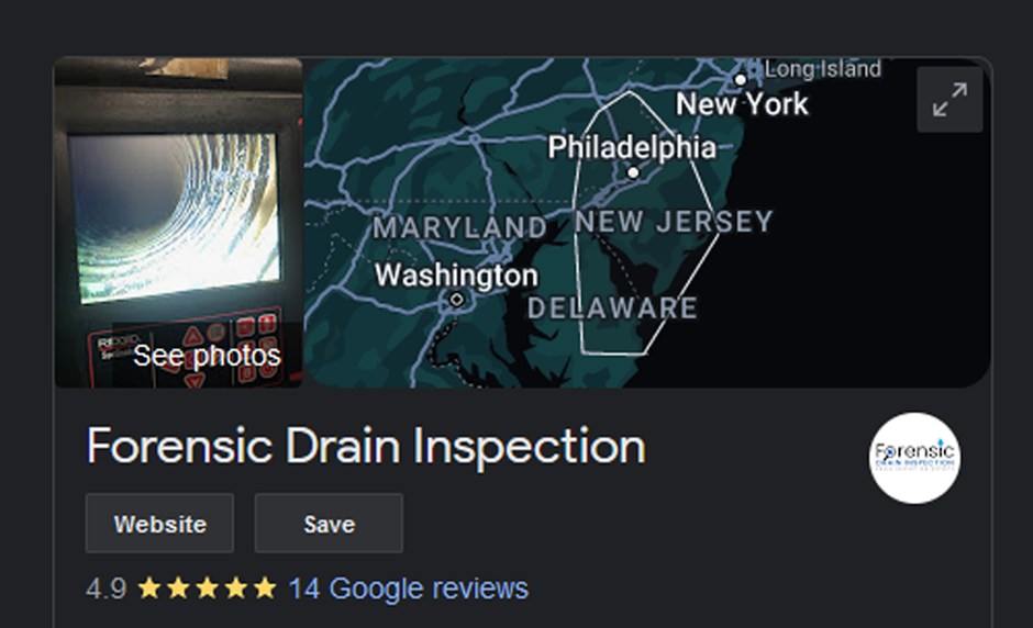 DrainInspect camera inspection company serving Upper Darby PA