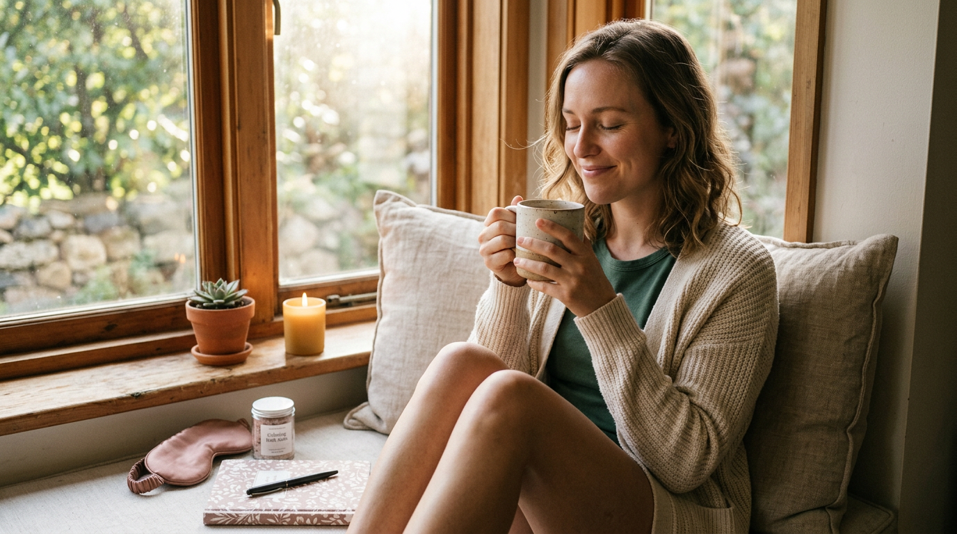 Choosing a calming self-care gift for a stressed friend