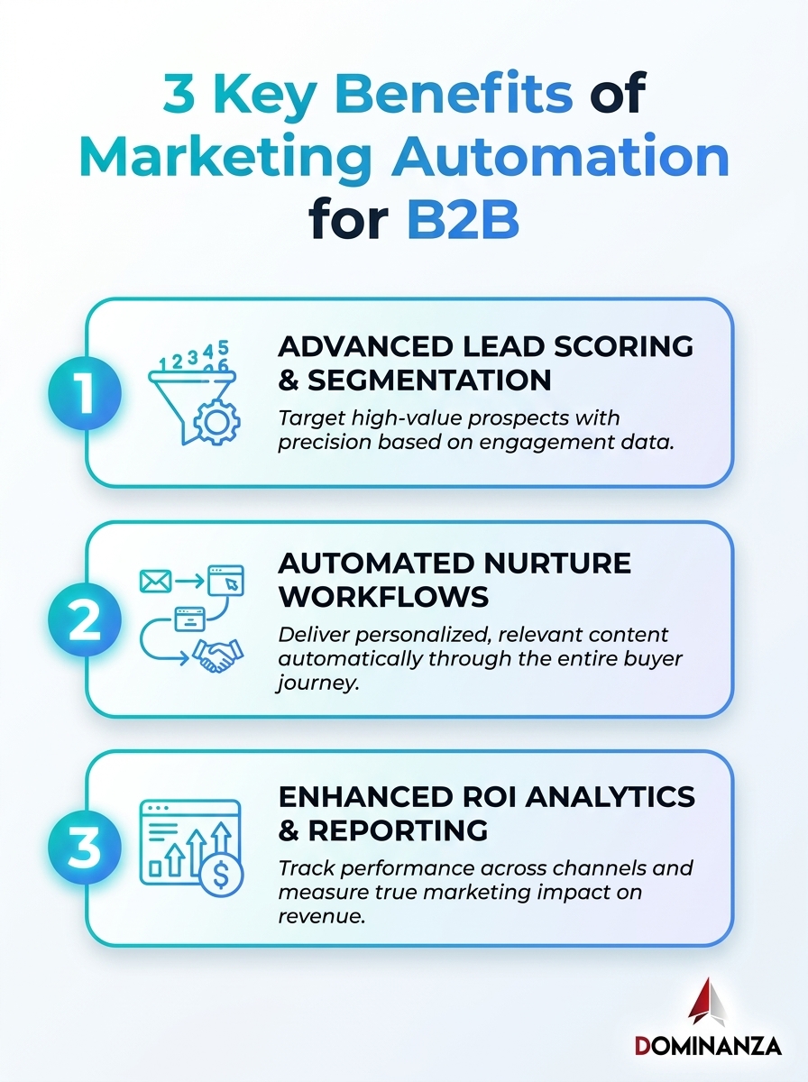 3 benefici chiave della marketing automation B2B