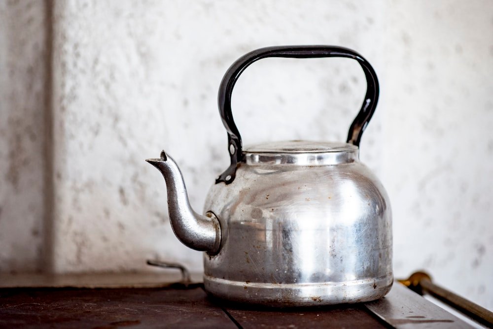 stainless steel tea kettle stovetop