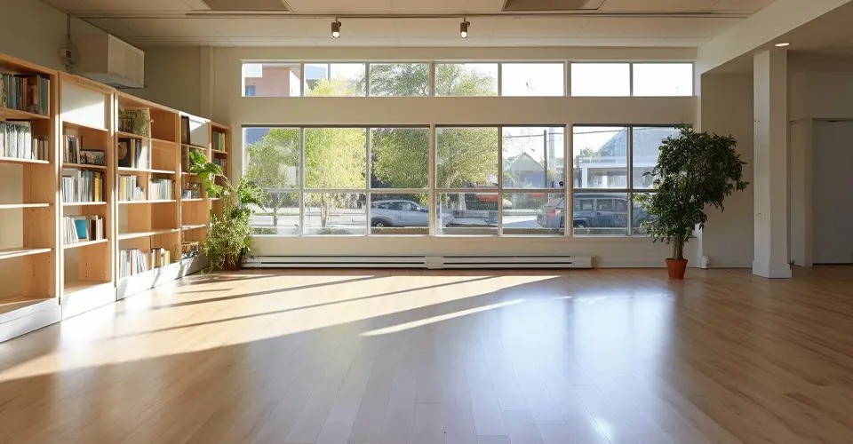 laminate flooring in a bare room