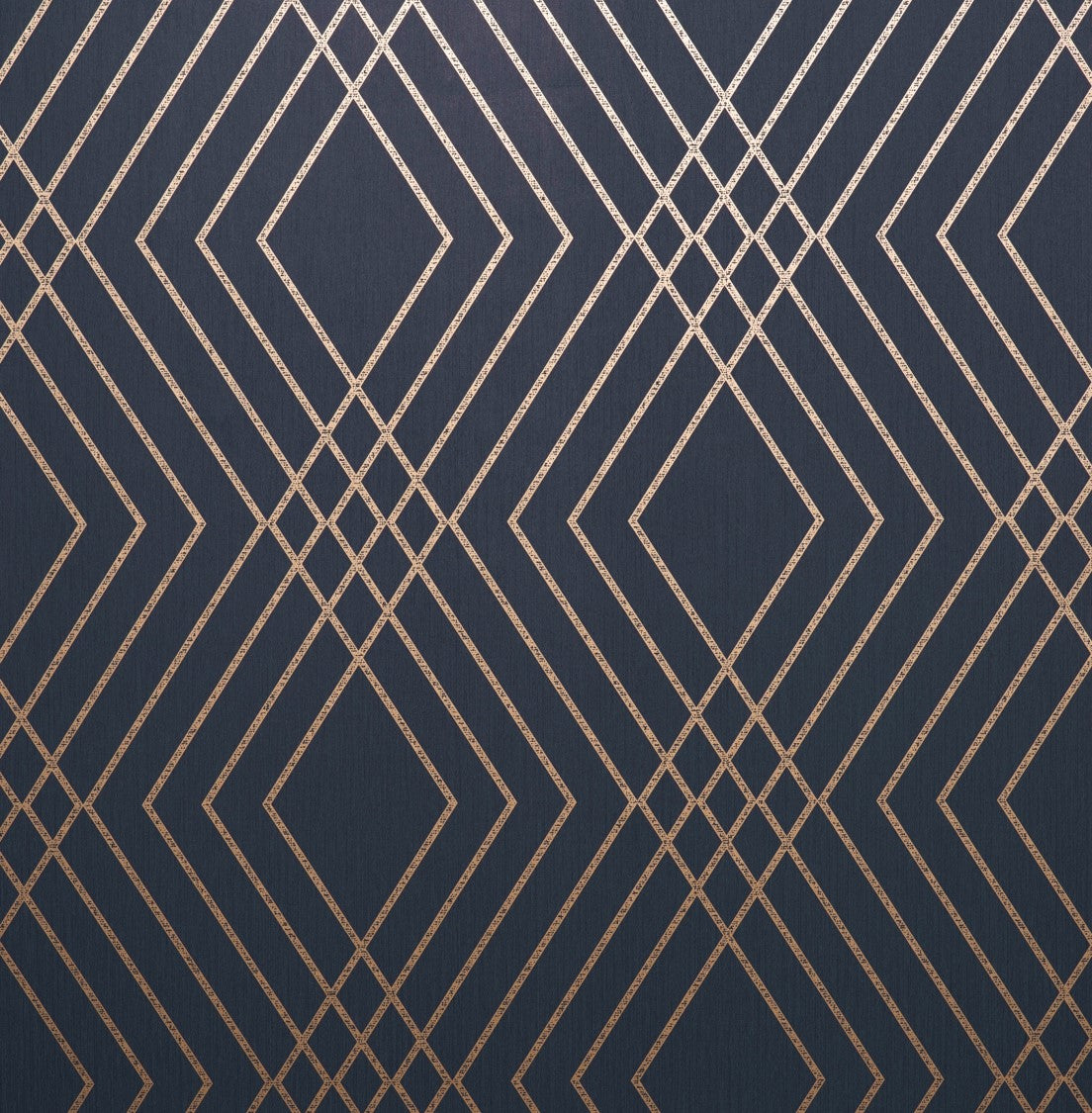 Shard Trellis Navy and Gold Wallpaper