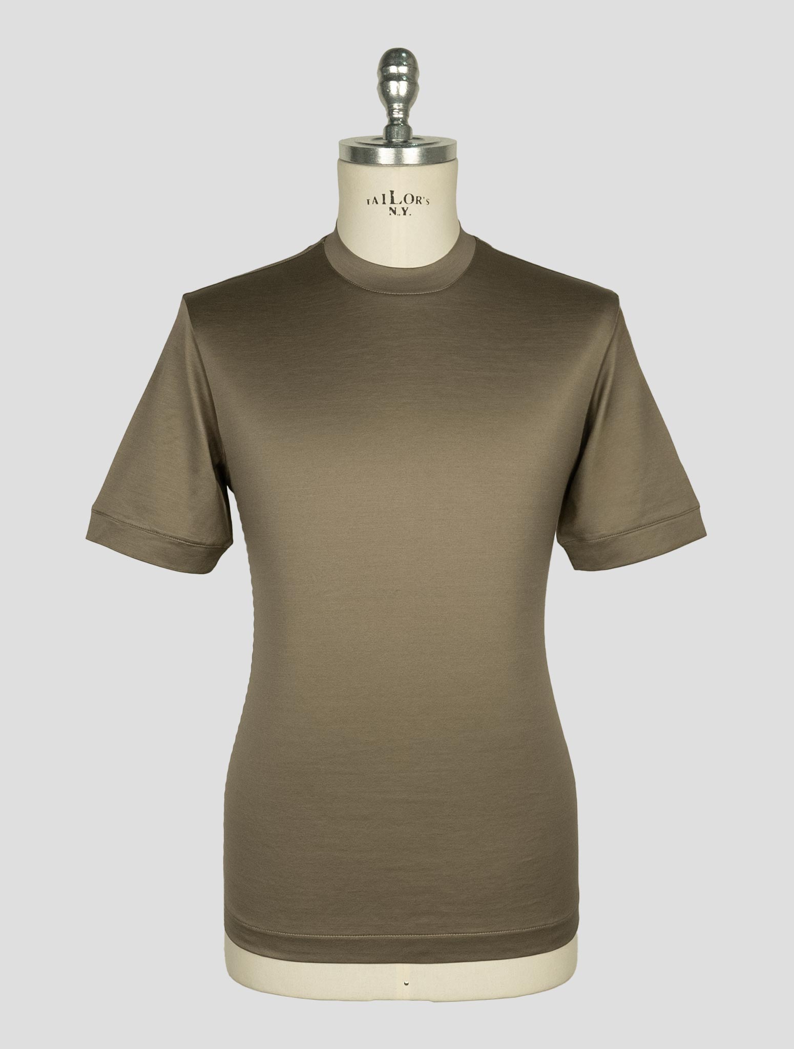 Richard Smith Taupe Loro Piana Cotton T-shirt
