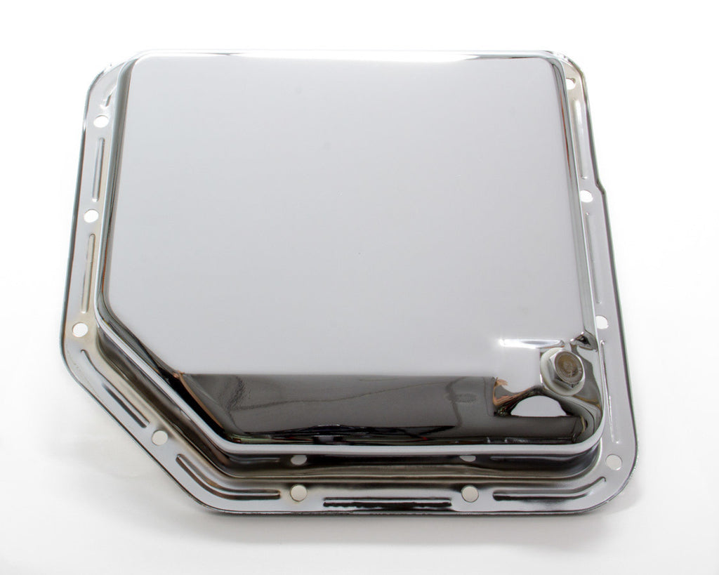 RACING POWER CO-PACKAGED R9074 TH350 Trans Pan Chrome Steel Plain