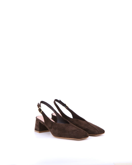 RIQUET21 - T.MORO Slingback Camoscio Donna Stelio Malori