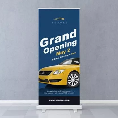Rollup Banner for exhibition stand branding in Bahrain