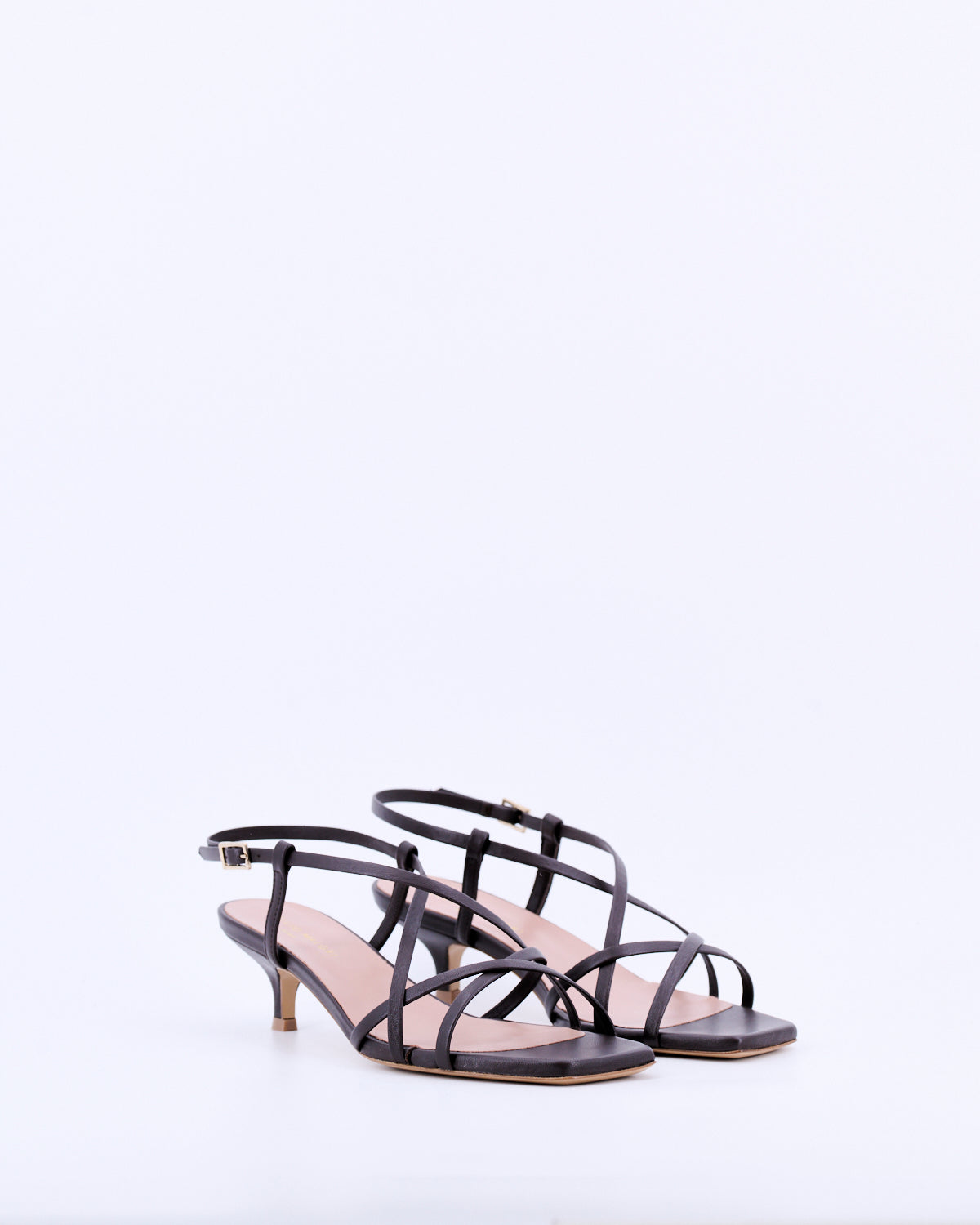 Sandalo ALE4 Nappa Cioccolato - Calzature artigianali donna Italy