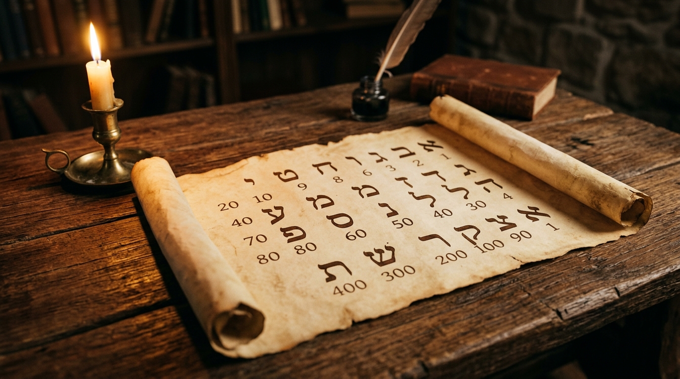 Hebrew gematria illustration