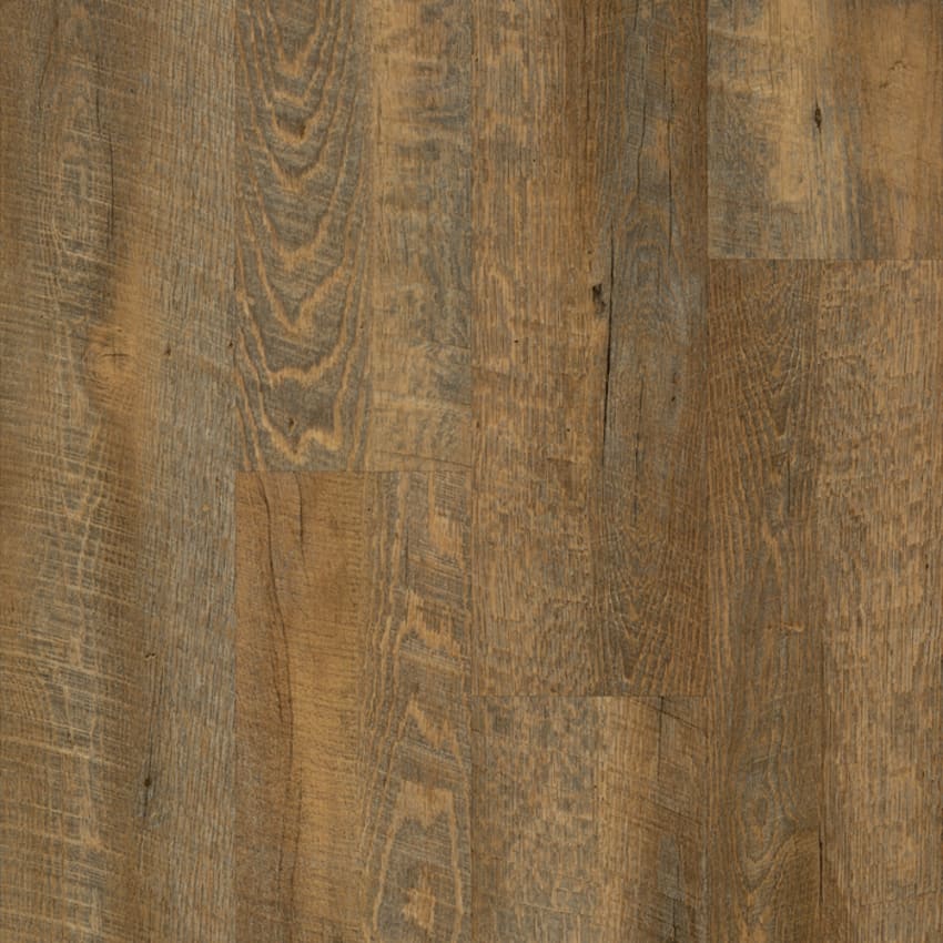 Close up of weathered vinyl plank flooring