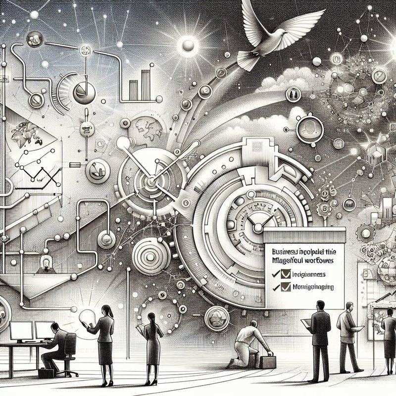 Illustration showing key concept visualization related to agentic workflows