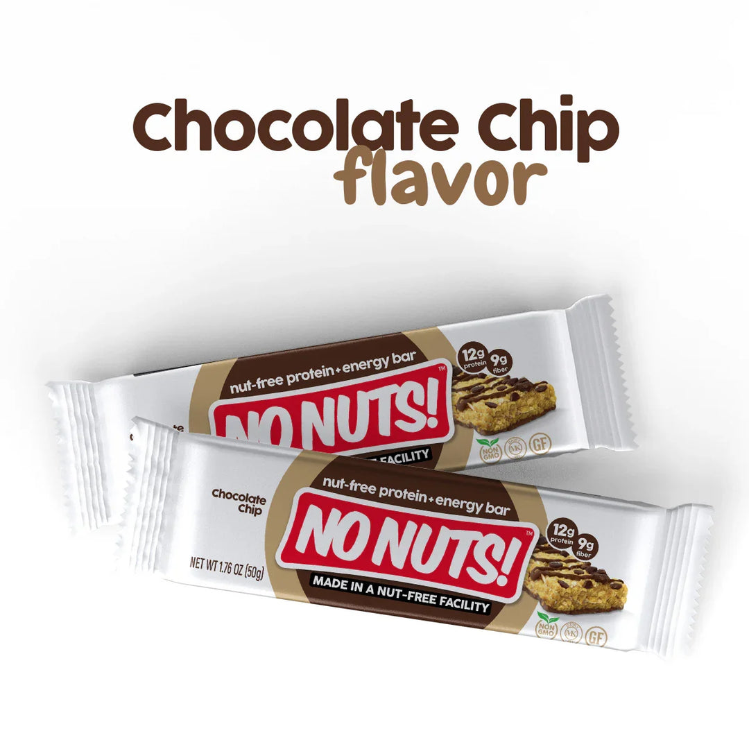 No Nuts! Chocolate Chip snack bars, nut-free and dairy-free