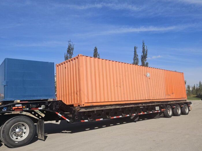 40 ft Insulated Shipping Container on a Skid