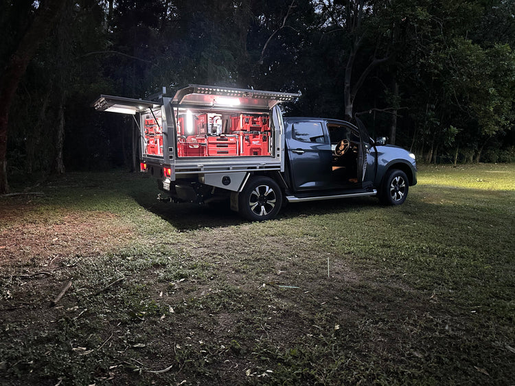 LockLite LED toolbox light kit range for Makita DeWalt and Milwaukee batteries