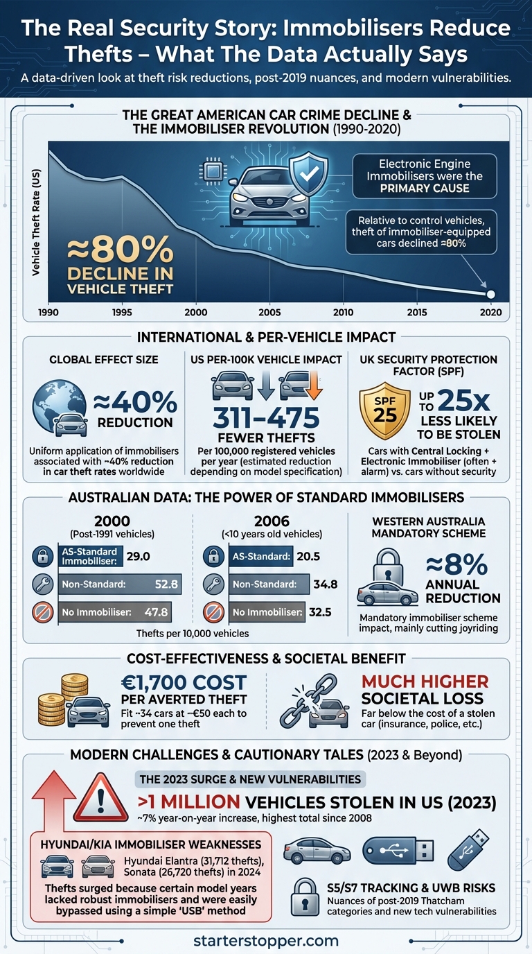 Infographic: Immobilisers reduce vehicle thefts – what the data says