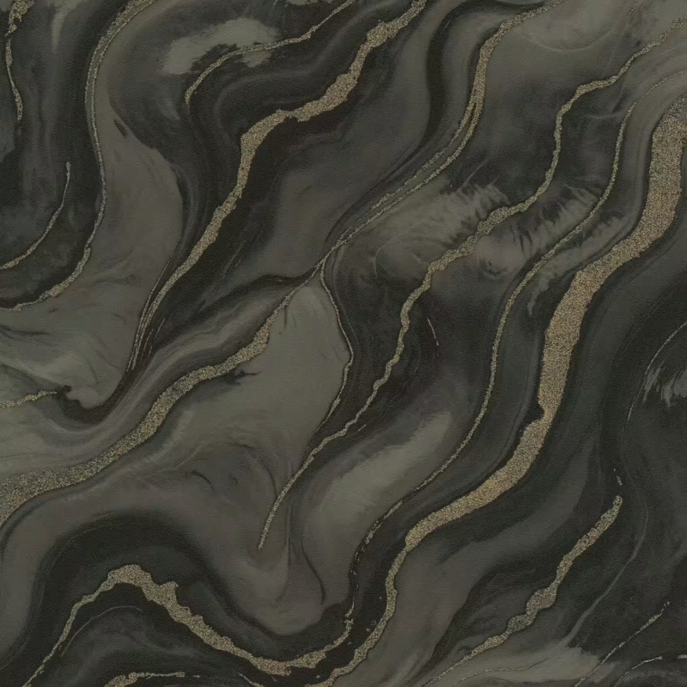 Factory VI Marmorea Marble Dark Grey Wallpaper