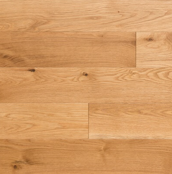 White Oak Natural engineered hardwood with a seven inch wide plank