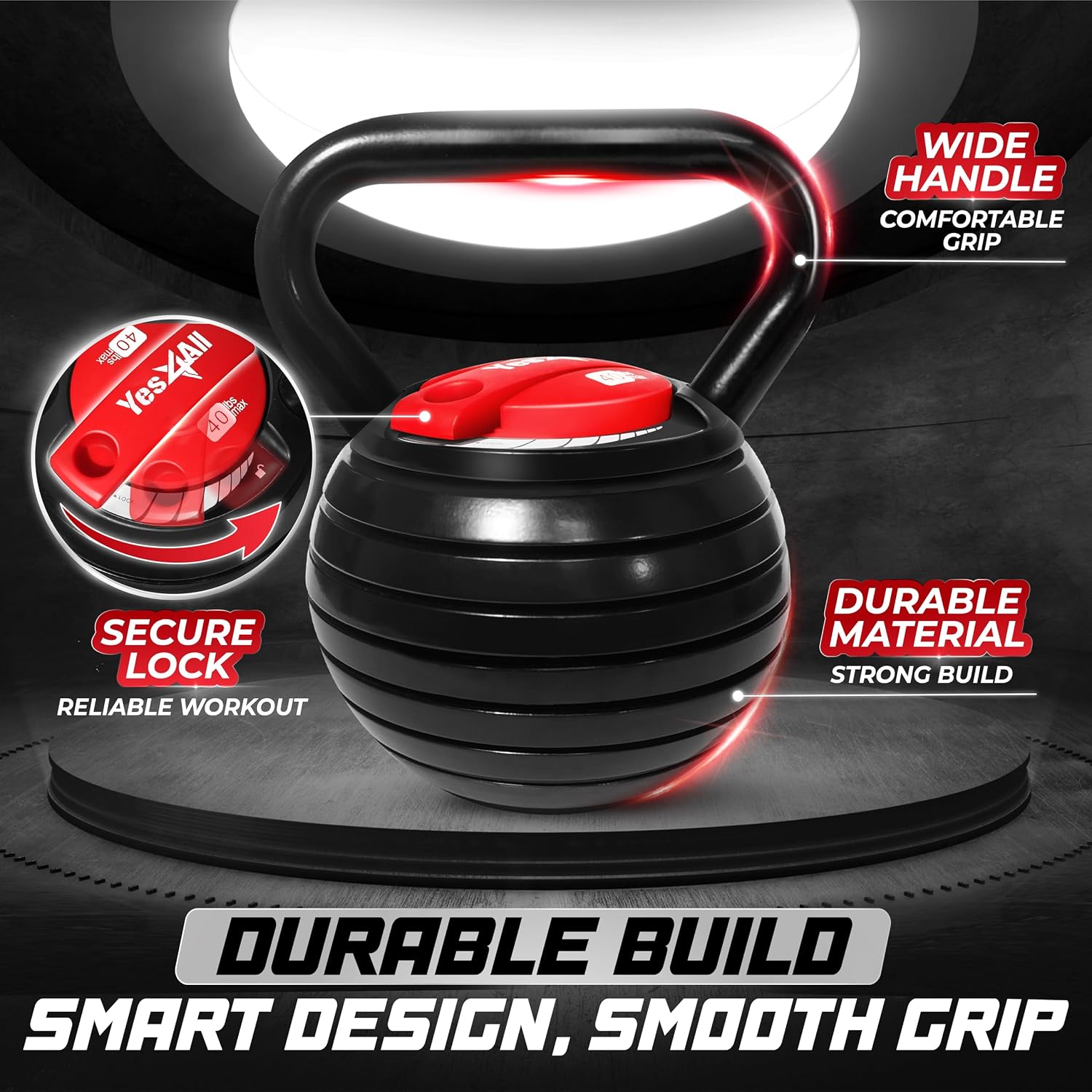 Kettlebell example for comparing construction and proportions