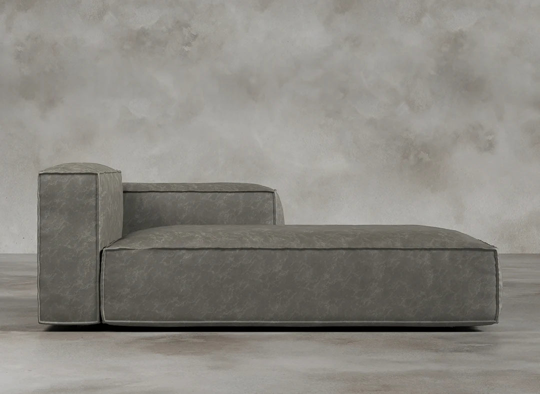 Laurent Modular Sofa Ashen Grey Chaise Left