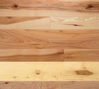 Cabin Grade Hickory Natural Prefinished Flooring