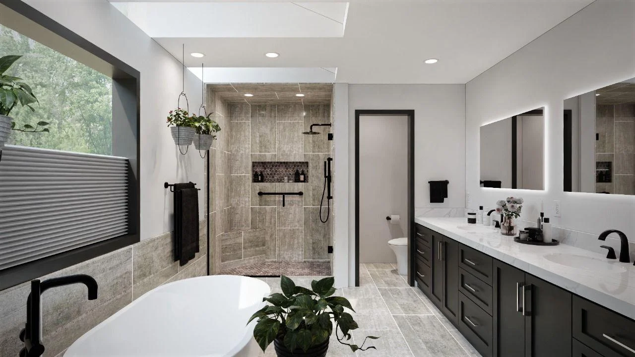 Custom spa bathroom remodel gallery