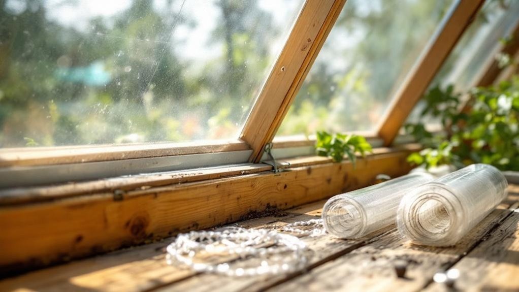 Greenhouse frame and materials