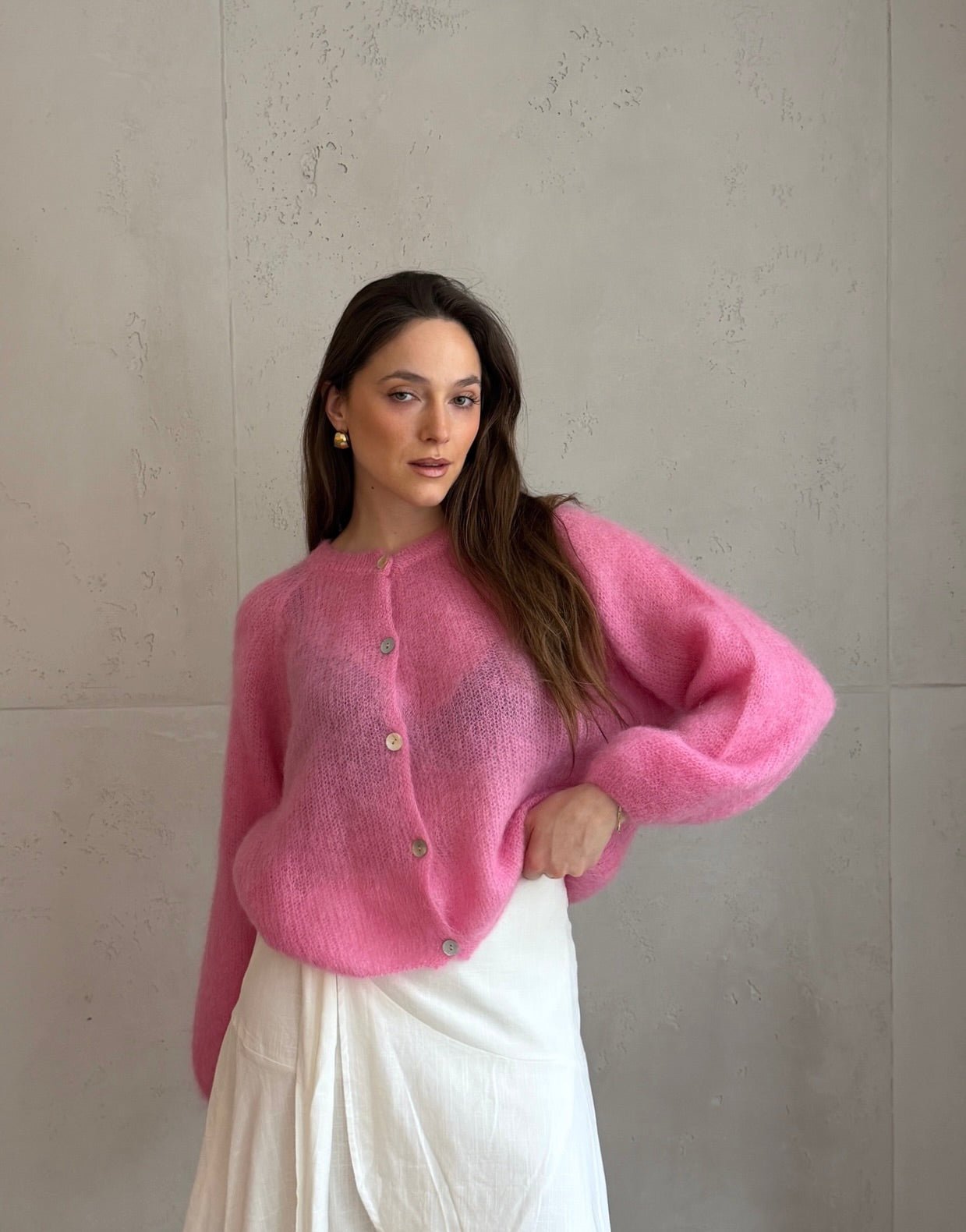 80% Mohair Strickjacke - Hauptbild