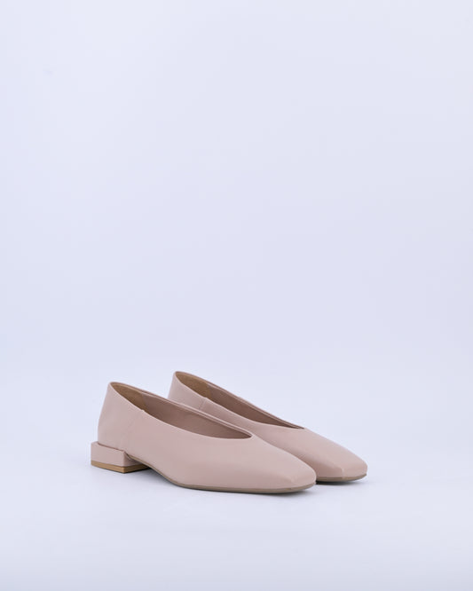 Ballerina flat donna nappa carne - Stelio Malori