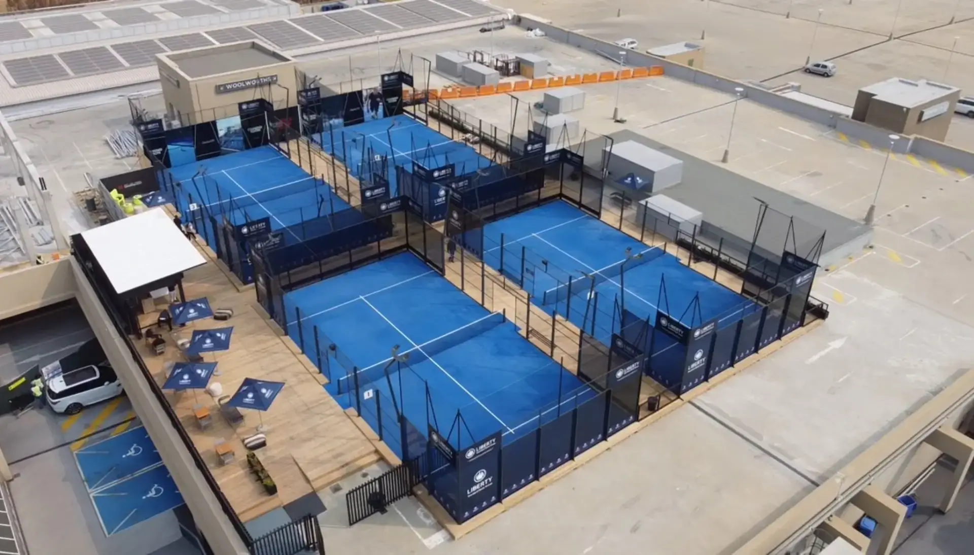 Sandton Padel court installation