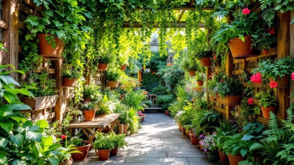 Vertical gardening maximizes small space