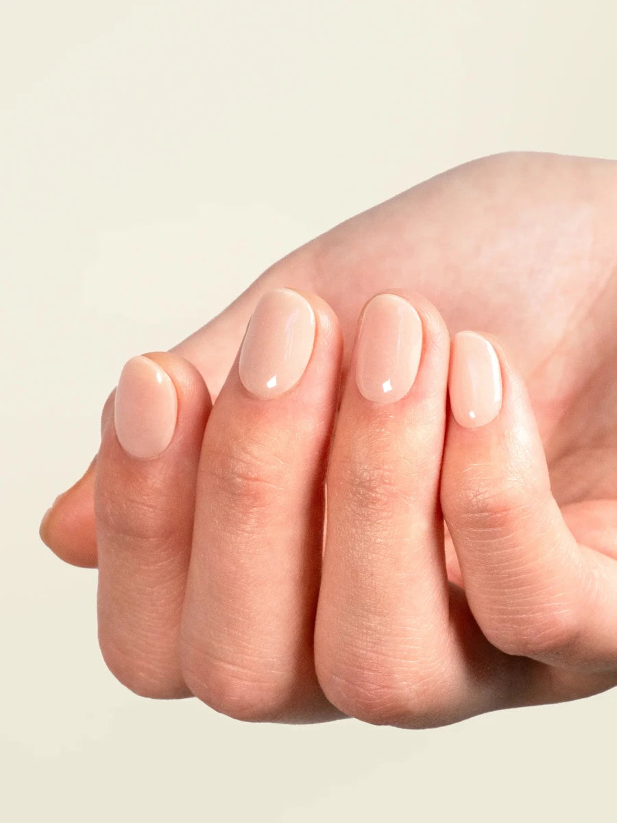 Hey, Clean Girl neutral gel nail stickers