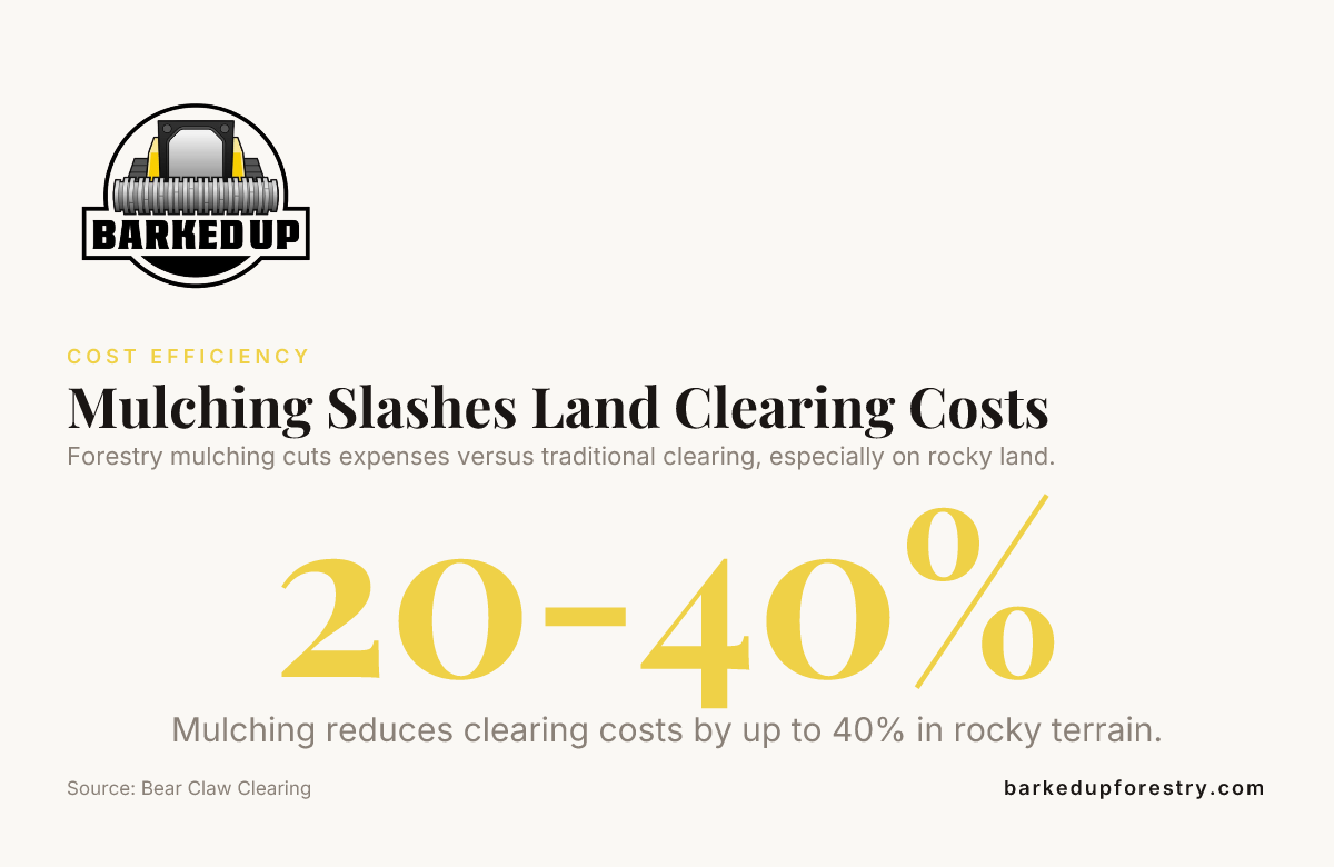 Mulching Slashes Land Clearing Costs &mdash; data from Bear Claw Clearing