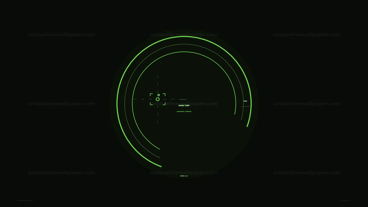 Futuristic Radar Tracking HUD Seamless Loop thumbnail