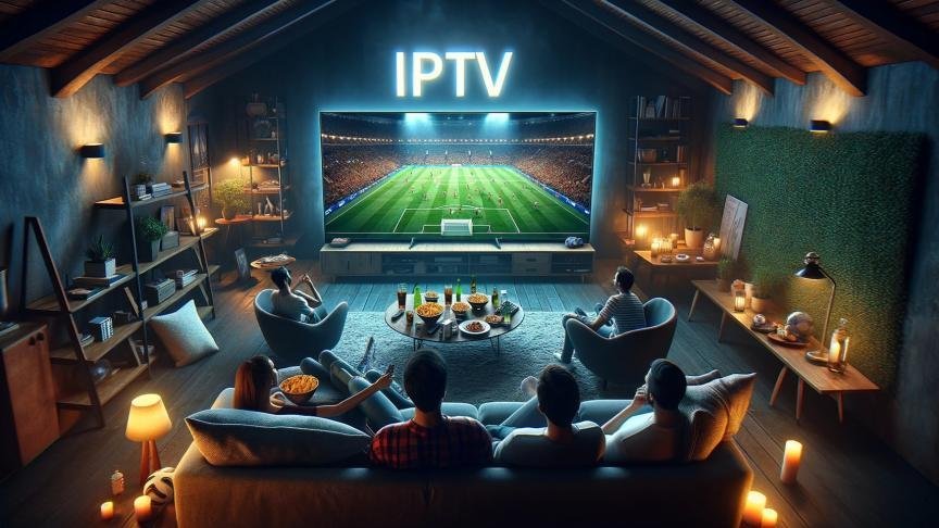 Living room IPTV 4K Tivimate streaming setup
