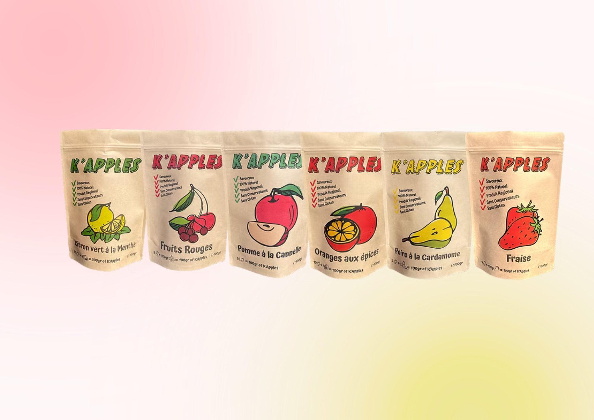 Gran kit de degustación de snacks de fruta suizos y saludables