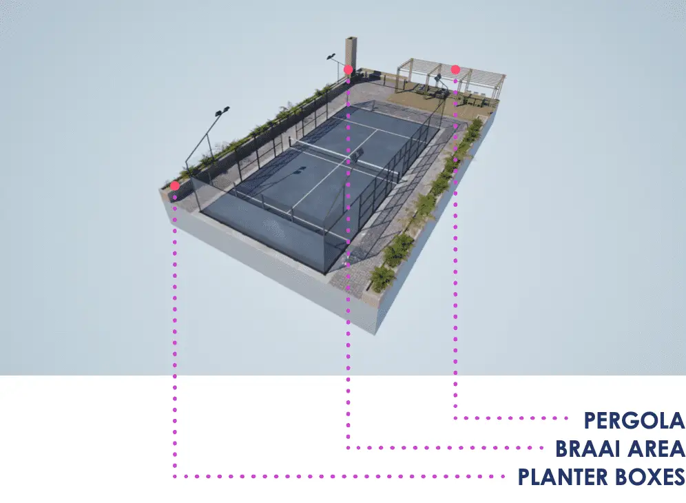 Residential tennis court padel conversion project