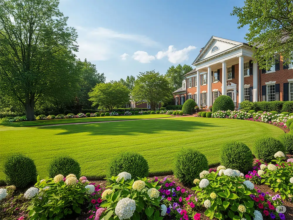 Healthy, dense lawn results from professional turf management