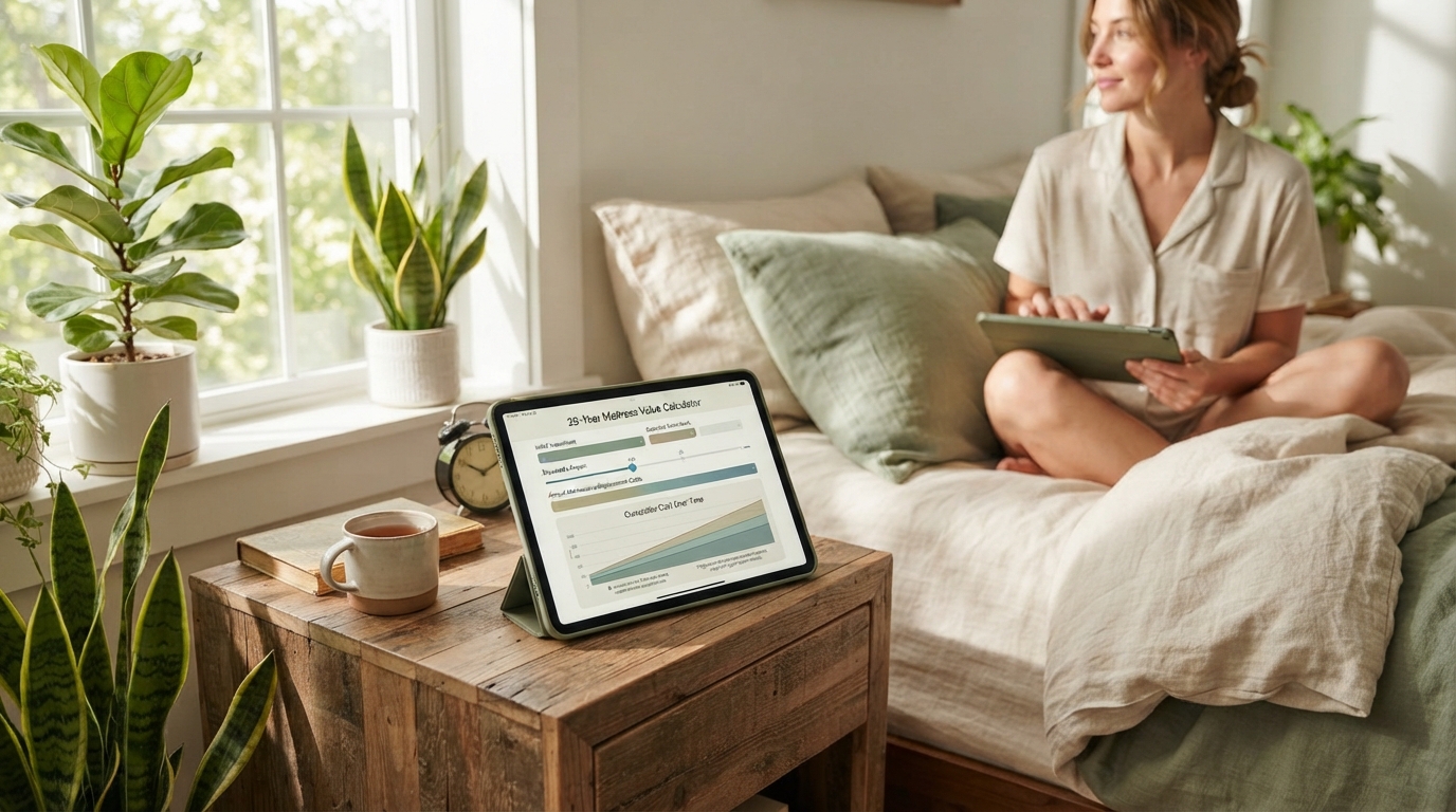 Illustration of hidden long-term mattress ownership costs