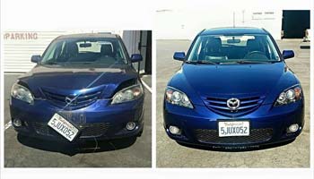 Auto body repair work