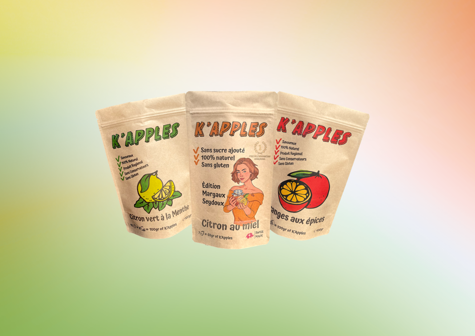 K'Apples Citrus Kit - 無添加糖，無麩質健康零食