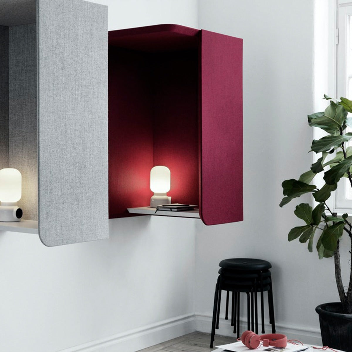Abstracta Domo Wall Booth for open plan office privacy