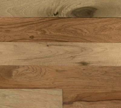 Prefinished Hickory Driftwood with a cool wood stain