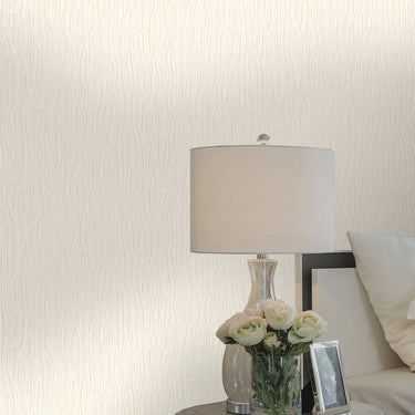 Platinum Silk Texture Cream Wallpaper